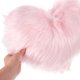 thumbnail image 2 of Bonita almohada de peluche con forma de corazón, mullida y esponjosa, ideal para sala de estar, oficina y mucho más., 2 of 6