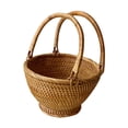 thumbnail image 4 of Cesta de picnic con asa, cesta tejida a mano, organizador rústico, cesta de frutas multiusos, cesta de regalo para boda, 4 of 9