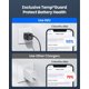 thumbnail image 5 of INIU USB C Charger, 30W PD QC 3.0 Puerto Dual Carga Rápida de Pared Charger para iPhone Samsung, Negro, 5 of 7