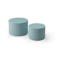 thumbnail image 3 of Tcbosik Set of 2 Modern Nesting Coffee Tables, Stacking Accent Table, Sofa Side Table, End Table for Living Room Bedroom Balcony, Light Blue, 3 of 7