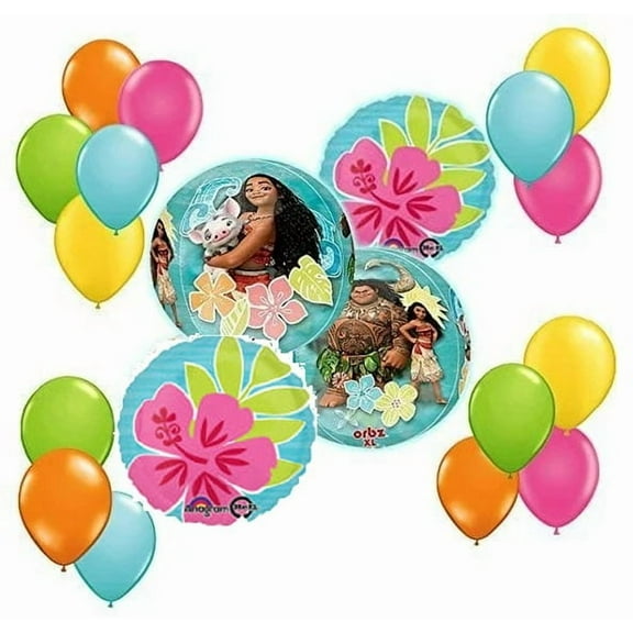 Disney Moana Balloon Bouquet Decoration Kit19pc by Anagram
