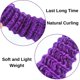 thumbnail image 5 of Cabello trenzado Leticia, morado, preestirado, 66 cm, 5 of 8