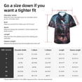 thumbnail image 6 of Lsque Urban Mechanical Dragon pattern Hawaiian Shirt for Men, Unisex Summer Beach Casual Short Sleeve Button Down Shirts-Large, 6 of 9