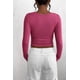 thumbnail image 2 of Camiseta PRETTYGARDEN Henley de manga larga de otoño 2024 para mujer, 2 of 9