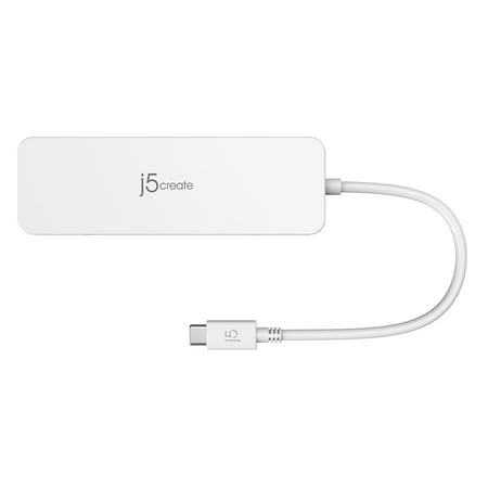 j5create - USB-C Multi-Port Hub with Power Delivery - White