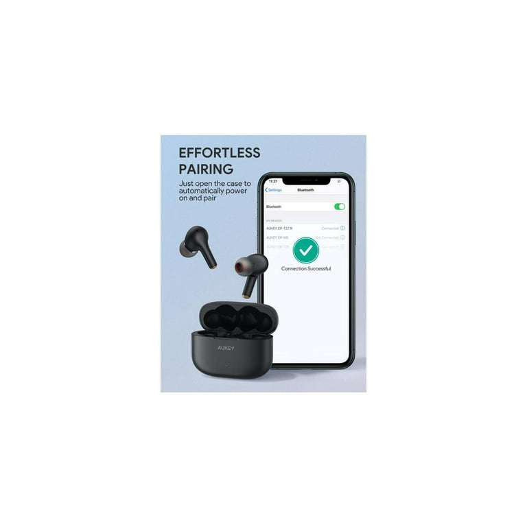 AUKEY Wireless Earbuds with aptX Deep Bass Sound 4 Microphones CVC