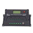 thumbnail image 1 of Controlador de carga solar PWM Smart 20A 12V 24V Pantalla LED de identificación automática con USB, 1 of 8