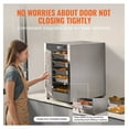 thumbnail image 4 of Food Warmer, 5-Tier Commercial Cabinet - Stainless Steel Concession Warmer with Water Tray & Adjustable Shelves - Pizza, Chicken, Restaurant Use, 4 of 6