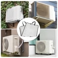 thumbnail image 4 of OUNONA 2Pcs Aluminum Film Air Conditioner Cover Silver Outdoor Unit Shade, 4 of 7