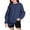 Navy, variant on Kids Long Sleeve T Shirt Crewneck Casual Base Layer Top Solid Pullover Tee for Boys and Girls Regular Fit