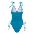 thumbnail image 7 of QHFBli Women One Piece Swimsuits Tummy Control Bathing Suits Sexy Ruched Swimwear, 7 of 7