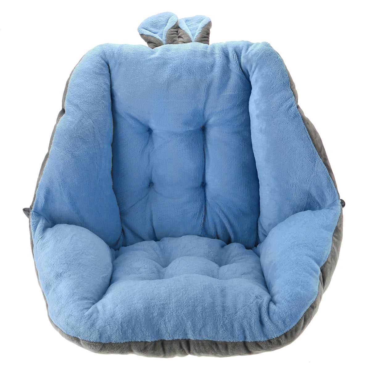 1pc 45*47cm Thicken Plush Chair Cushion Soft Butt Seat Pad Stool Cushion  Tie-on