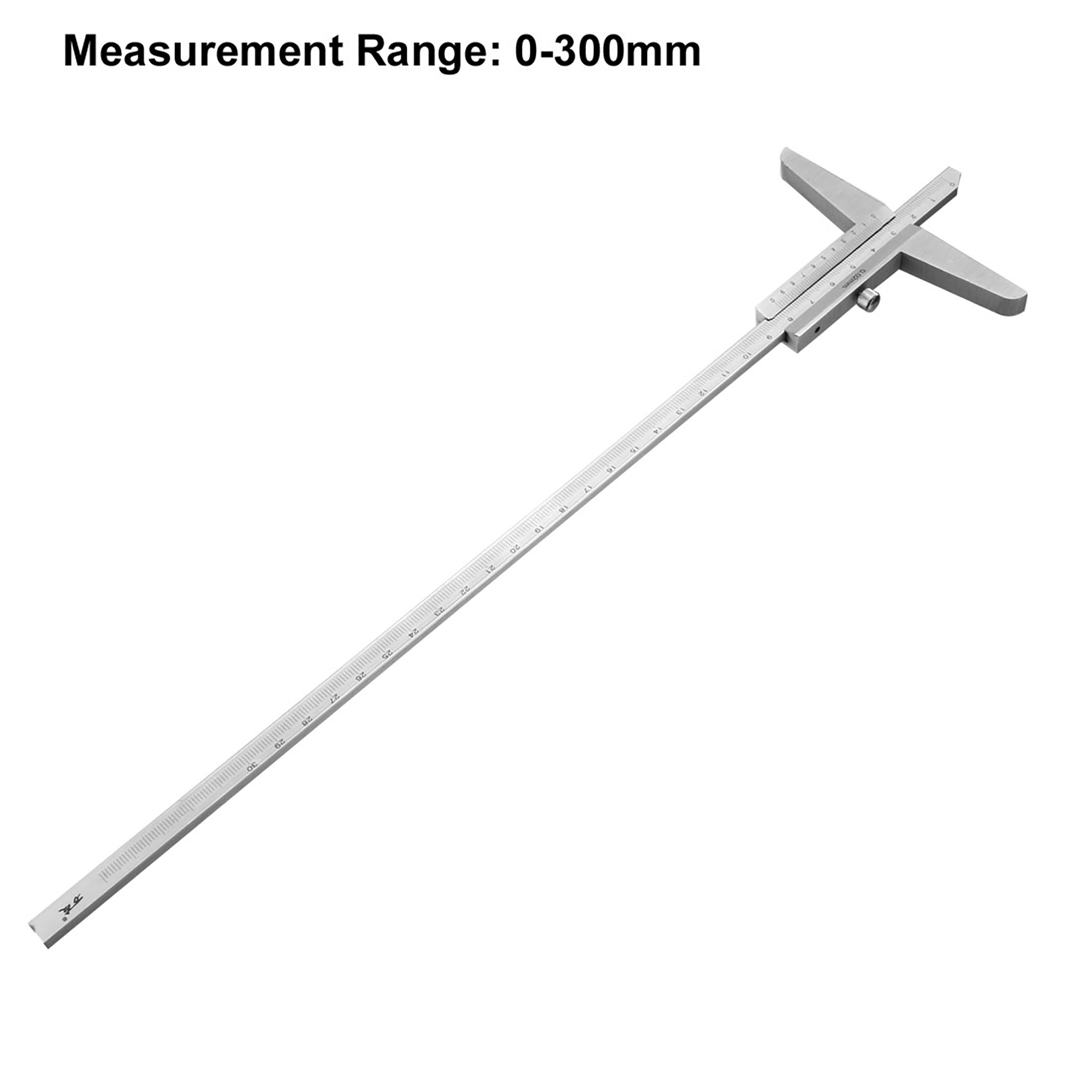 Uxcell 300mm x 0.02mm Carbon Steel Depth Gauge Caliper
