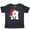 AB-Black, variant on Inktastic Christmas Letter M Santa Hat Alphabet Boys or Girls Toddler T-Shirt
