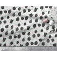 thumbnail image 2 of Soimoi Black polyester Crepe Fabric Dot & Cupcake Party Print Fabric by the Yard 42 Inch Wide, 2 of 3