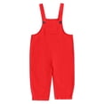 thumbnail image 5 of DGMIOCS Girls' Overalls Casual Loose Fit Jumpsuit with Adjustable Straps & Pockets Red 14-15 Years, 5 of 5