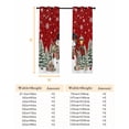thumbnail image 6 of Fsddascl Red Christmas Blackout Curtains for Bedroom/Living Room, Thermal Insulated Kitchen Curtains, Snowman Xmas Snowflake Botanical Tree Grommet Darkening Window Treatment Drapes 27.5"x39"x2, 6 of 6
