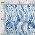 thumbnail image 2 of oneOone Cotton Cambric Medium Blue Fabric Abstract Craft Projects Decor Fabric Printed By The Yard 42 Inch Wide, 2 of 4