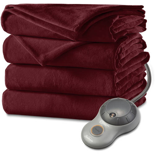 Sunbeam Electric Heated Velvet Plush Blanket (BSV9GKSR31012A4