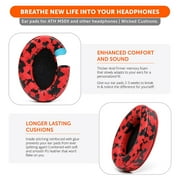 Wicked Cushions Replacement Earpads for ATH M50X M40X M30X Headphones & More | Upgraded Thickness, Enhanced Comfort