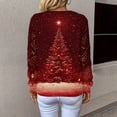thumbnail image 4 of Chandails d'Automne Grande Taille pour Femmes Chandails de Noël pour Femmes 2025 Col Rond Vacances d'Hiver Mignons Pulls Rouge Melon D\'eau TG, 4 of 7