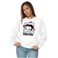 thumbnail image 3 of Betty Boop Pudgy Besties Dog Lover Women Crewneck Sweatshirt Brisco Brands S, 3 of 6