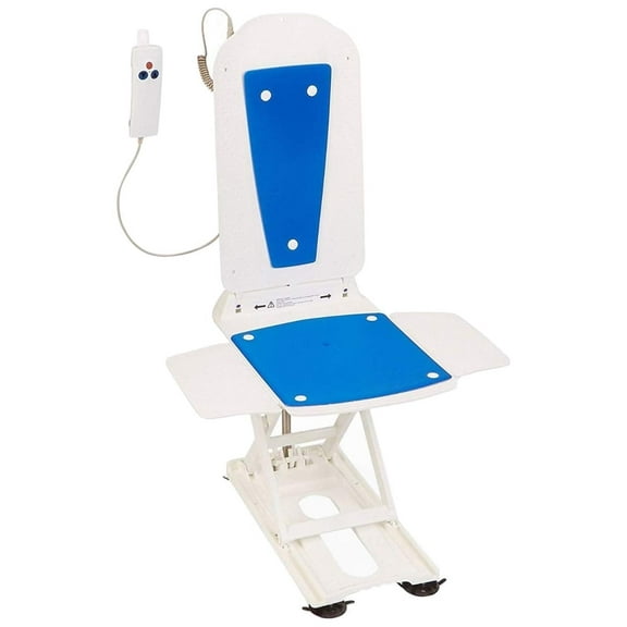 Bathmaster Deltis Bathlift, Motorized Bath Seat, Blue Cover, 1 Pack