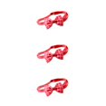 thumbnail image 4 of Collar de perro Billuyoard pajarita ajustable mascotas adorables celosía roja, 4 of 6