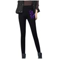 thumbnail image 1 of Gibobby Leggings de cintura alta Leggings de entrenamiento de color sólido grueso de longitud completa para mujer, cómodos, elásticos, de cintura alta（Negro， L), 1 of 5