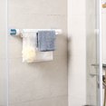 thumbnail image 2 of Yuarrent Toallero montado en la pared para colgar en el baño, toallas de ducha, soporte de almacenamiento, barra para el hogar, oficina, Hotel, Juegos de accesorios de baño Azul, 2 of 6