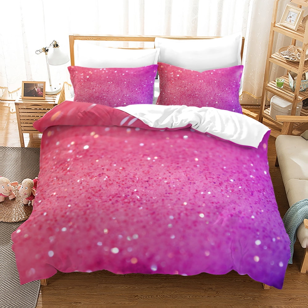 Lightweight Gradient Color Print Bedding Bed Set Queen Size for Fans