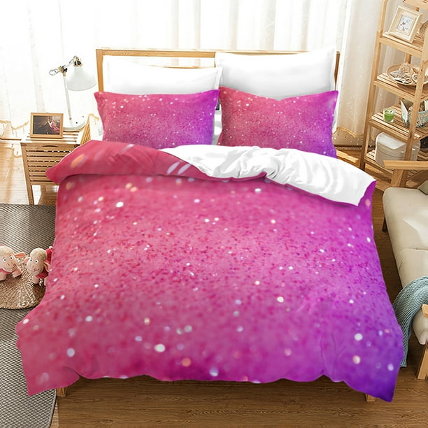 Lightweight Gradient Color Print Bedding Bed Set Queen Size for Fans