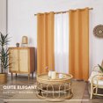 thumbnail image 7 of Deconovo Silver Printed Blackout Curtains - 2 Panels, Wave Dots Pattern, Grommet Top, 42"x45", Thermal Insulated Drapes for Bedroom & Living Room, Orange Flame, 7 of 7