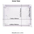 thumbnail image 3 of GFDYREE Junction Box, Project Box with Reserved Holes IP65 Waterproof Dustproof Electrical Box ABS Plastic Project Enclosure White 7.9 x 6.1 x 3.1 Inch, 3 of 6