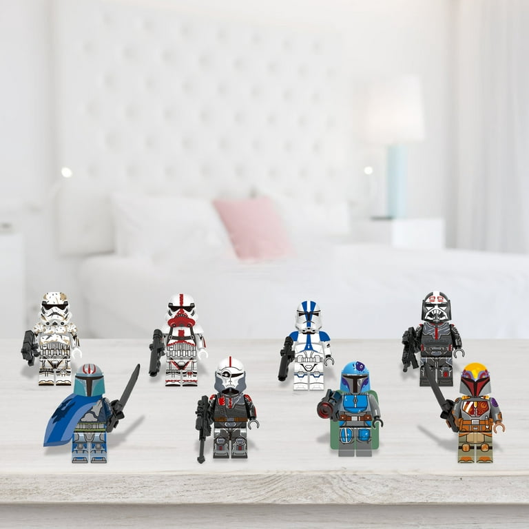 8 Pcs Space Wars Action Figures Building Blocks Set, 1.77Inch