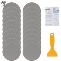 Luxtrada 20 PCS Non-Slip Bathtub Stickers Bathtub Anti-Slip Stickers Safety Bathroom Tubs Showers Treads Adhesive Decals Scraper