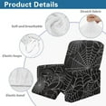 thumbnail image 5 of Ledback Spider Web Printed Lazy Boy Chair Cover Non Slip Recliner Chair Cover Elastic Recliner Covers Washable Sofa Slipcovers for Halloween Decor, 5 of 8