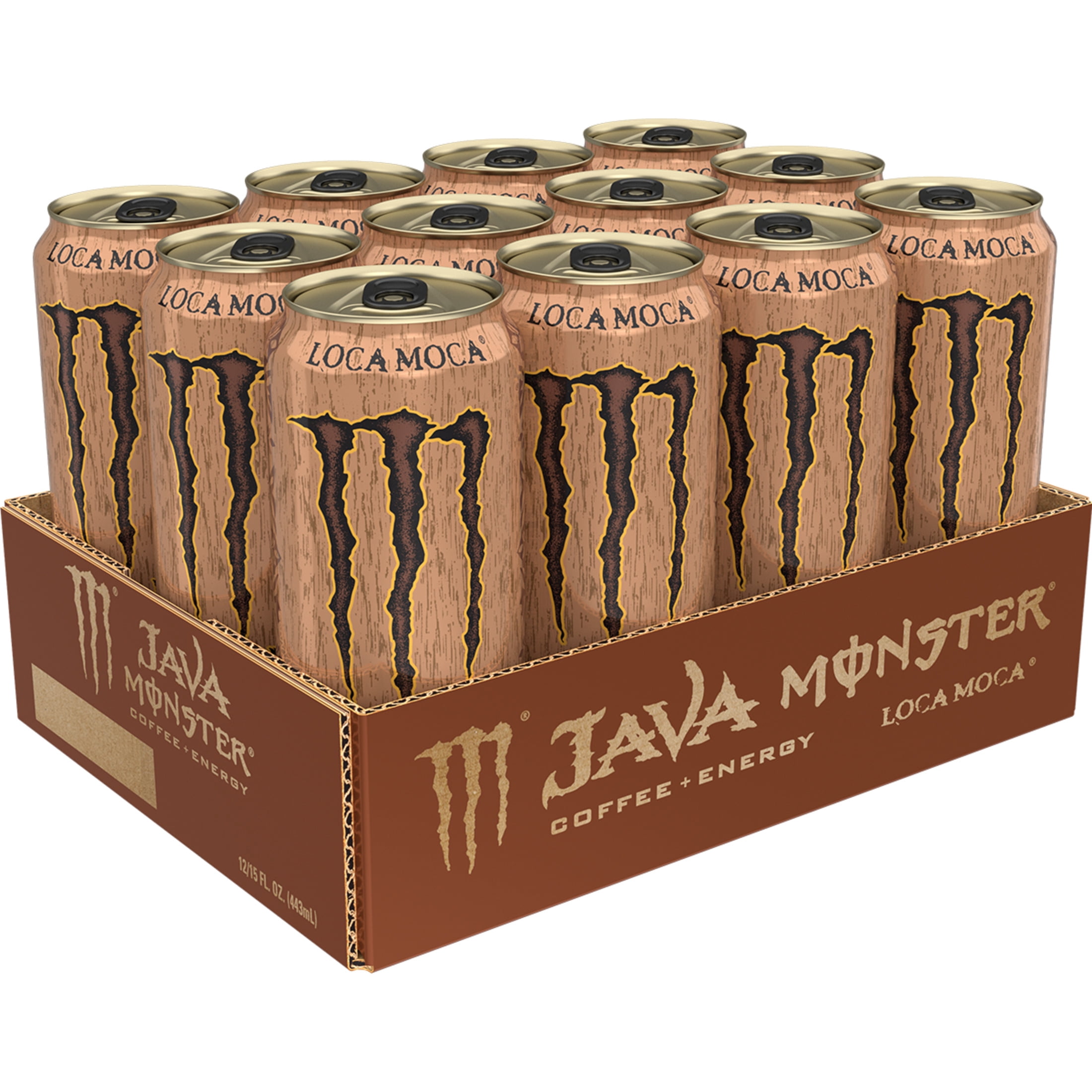 Java Monster Loco Moca, Coffee Mocha Drinks, 15 Fl Oz Cans