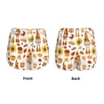 thumbnail image 5 of Lsque Gnomes Autumn Harvest Printed Women's Running Shorts with Liner Pockets,Elastic Quick Dry Workout Athletic Gym Yoga Shorts,Womens High Waist Shorts-Medium, 5 of 9