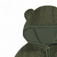 thumbnail image 6 of HCNTES Baby Bear Outfit Suit Fold Over Mittens Footies Girls Boys Winter Fleece Clothes Hooded Jumpsuit Romper(6-9 Months,F52-Green), 6 of 8