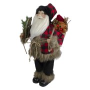 Northlight Standing Santa Christmas Figure Decoration with Snow Shoes and Bear - 18
