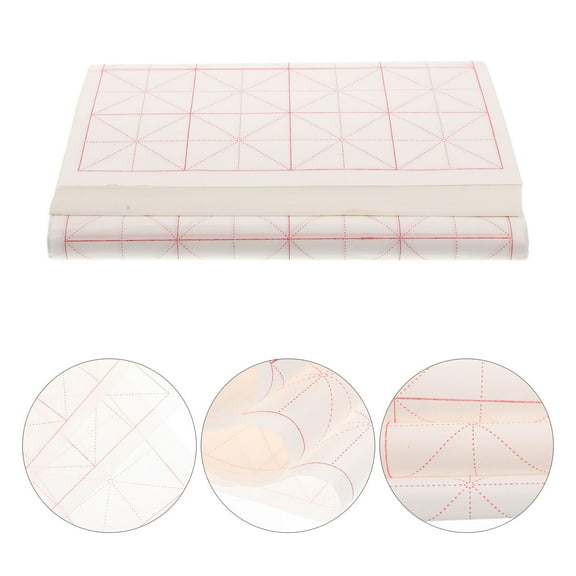 MLINS 100 Pcs Parchment Grid Rice Paper Professional Calligraphy