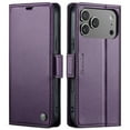 thumbnail image 2 of CaseMe Leather For iPhone 17 Pro Max Wallet Case with RFID Blocking, For iPhone 17 Pro Max Case Wallet for Women Men Card Holder Magnetic Clasp Kickstand Folio Case for iPhone 17 Pro Max,Purple, 2 of 11