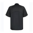 thumbnail image 2 of TOPTIE Short Sleeve Chef Coat Jacket Black Mesh Zipper Chef Uniform, 2 of 8