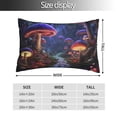 thumbnail image 2 of Cauagu Jungle Path Glowing Mushrooms Print Pillow Covers with Envelope Closure,1PC Pillow Cases Decorative Pillow Case for Bed & Couch, Pillows Not Included-14"x20", 2 of 6