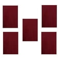 thumbnail image 1 of Furnish My Place Modern Plush Solid Burgundy Color Rug - Pets and Kids Friendly Rug, Indoor/Outdoor Mat, Area Rugs Great for Kids, Pets, Event, Living Room, Made in USA, 2' x 3' Rectangle - Set of 5, 1 of 10