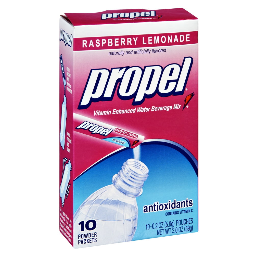 Gatorade Propel Raspberry Lemonade Water Beverage Mix, 0.2 Oz., 10 Count