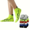 thumbnail image 4 of Men Running Socks 12 Pairs Ankle Athletic Socks Wicking Cushioned for Men Walking-Arch Compression Support - Black, 4 of 11