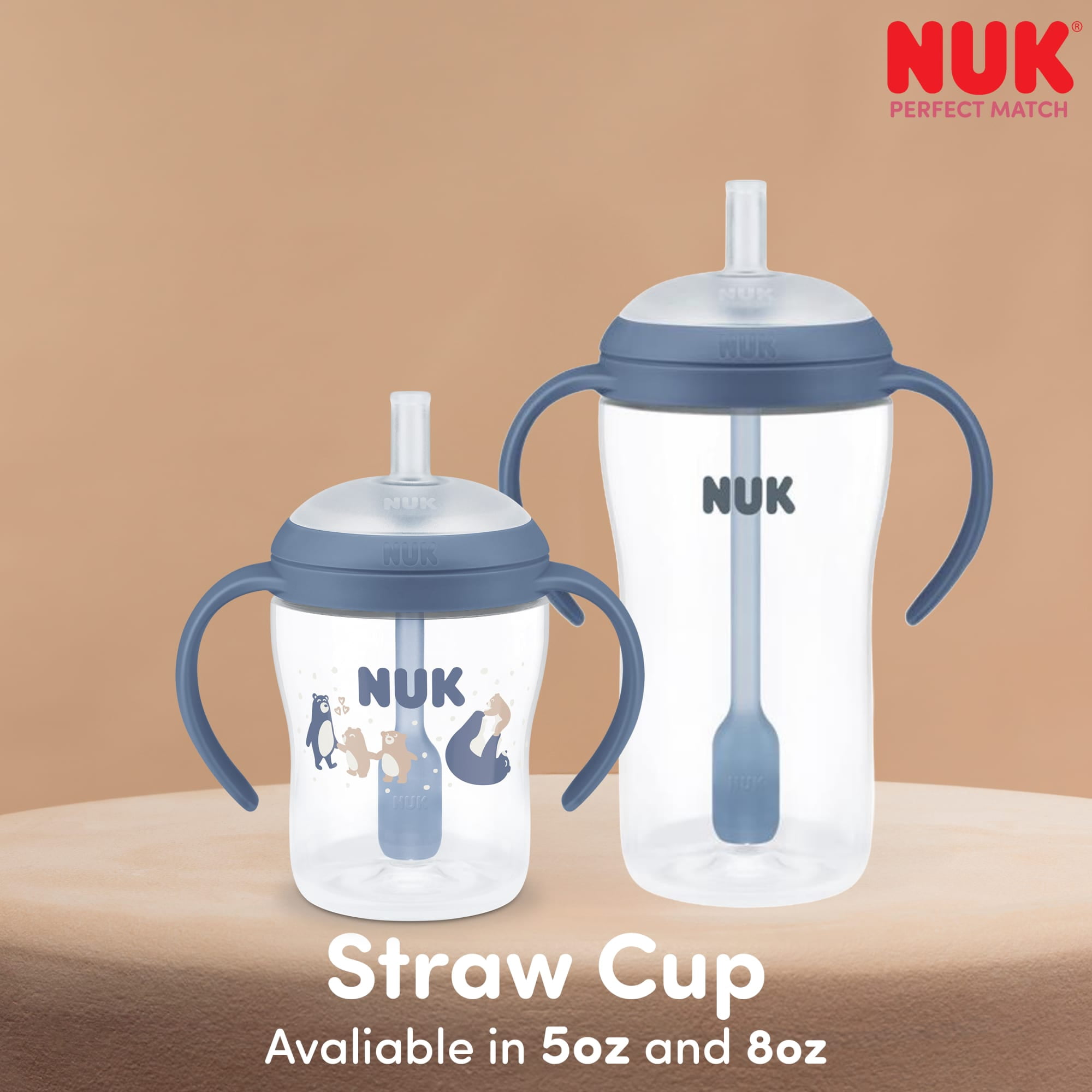 NUK Perfect Match Learner Straw Cup, 5 oz, 1 Pack