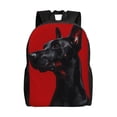 thumbnail image 1 of Fotbe Black Dog Red Background Mochila de Viaje para Laptop, Mochila Ejecutiva Delgada y Resistente 15.6", 1 of 8